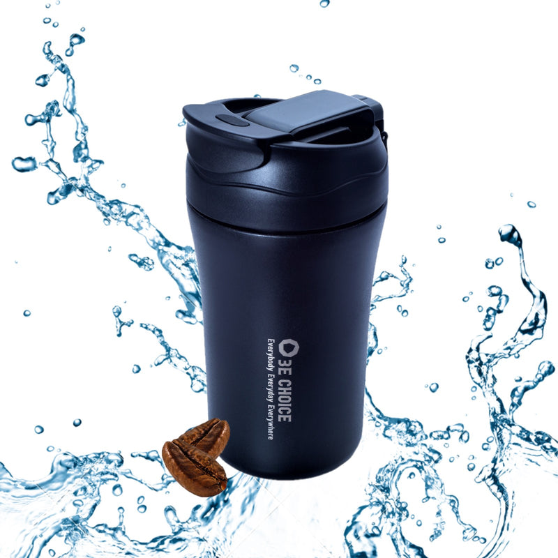 Travel Coffee Cup Travel Mug Leakproof - Coffee Mug Travel Thermal Cups for Hot Drinks Stainless Steel Travel Mug with Lid Straw Insulated Tea Cup Reusable Coffee Cups Hot Drink Travel Mug 500ml