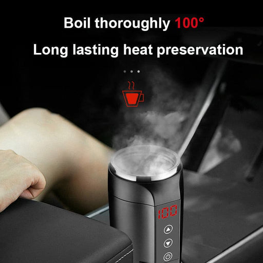 electric temperature control mug thermos portable car kettle baby milk display digital boiled gift