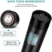 thermos flask with temperature indicator